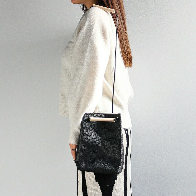 YUICHI TACHIYAMA karuta leather bag black ユウイチタチヤマ アコーディオン カルタ レザー バッグ 鞄 かばん カバン アドリア ブラック YTYkaruta006