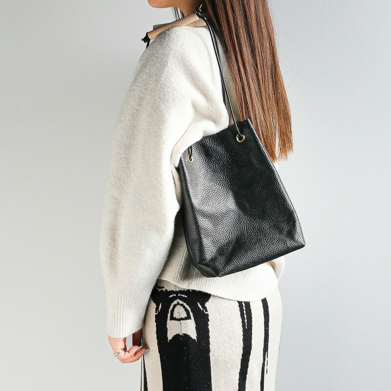YUICHI TACHIYAMA karuta leather bag black ユウイチタチヤマ アコーディオン カルタ レザー バッグ 鞄 かばん カバン アドリア ブラック YTYkaruta006