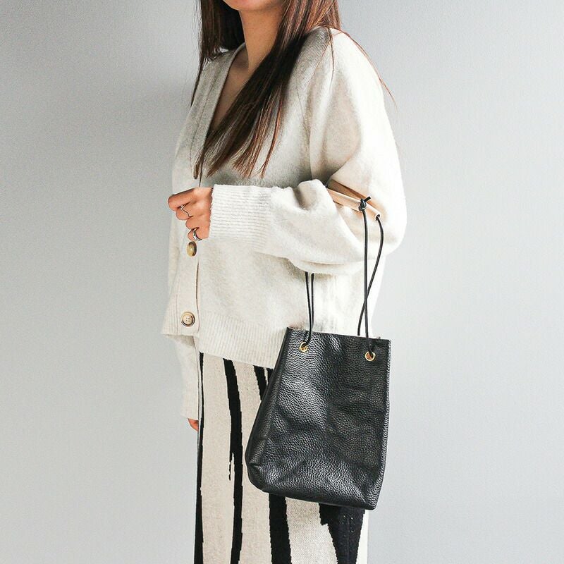 YUICHI TACHIYAMA karuta leather bag black ユウイチタチヤマ アコーディオン カルタ レザー バッグ 鞄 かばん カバン アドリア ブラック YTYkaruta006