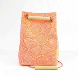 YUICHI TACHIYAMA karuta leather bag orange×blue ユウイチタチヤマ カルタ レザー バッグ 鞄 かばん カバン オレンジー×ブルー YTYkaruta012