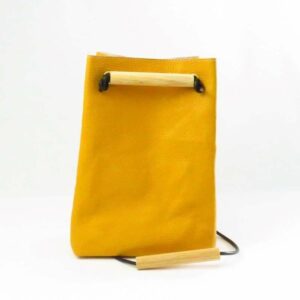 YUICHI TACHIYAMA karuta leather bag curry Yellow ユウイチタチヤマ カルタ レザー バッグ 鞄 かばん カバン カリー イエロー YTYkaruta017