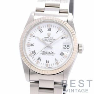 【中古】ROLEX OYSTER PERPETUAL DATEJUST TIFFANY DIAL ロレックス オイスターパーペチュアル デイトジャスト ティファニーWネーム 68274