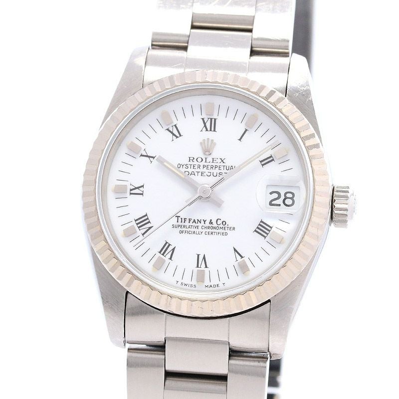 【中古】ROLEX OYSTER PERPETUAL DATEJUST TIFFANY DIAL ロレックス オイスターパーペチュアル デイトジャスト ティファニーWネーム 68274
