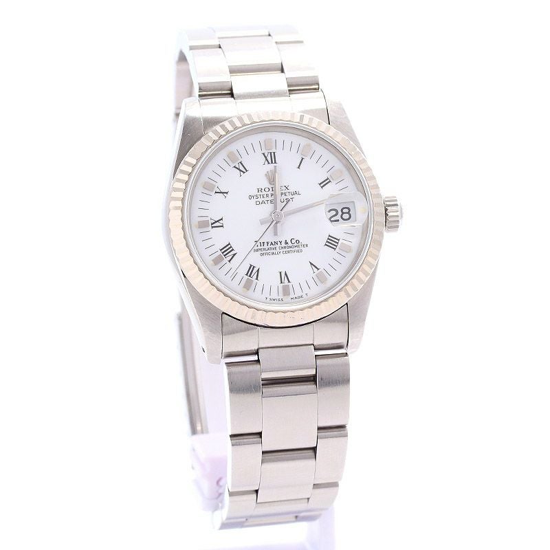 【中古】ROLEX OYSTER PERPETUAL DATEJUST TIFFANY DIAL ロレックス オイスターパーペチュアル デイトジャスト ティファニーWネーム 68274