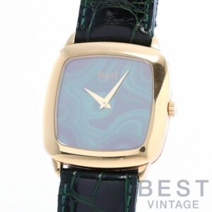 【中古】PIAGET MECHANIC CUSHION-SHAPED WATCH ピアジェ メカニック クッションシェイプ ウォッチ 9928N malachite 9P2