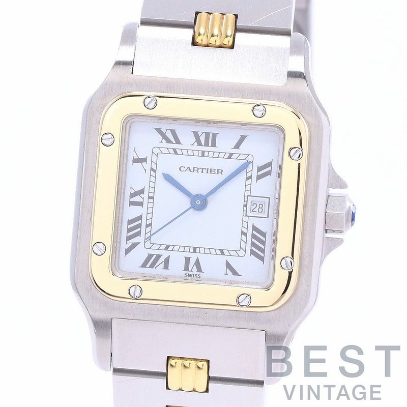 【中古】CARTIER SANTOS CARREE LARGE MODEL / SANTOS GALBEE LARGE MODEL カルティエ サントスカレLM / サントスガルベLM 81036232