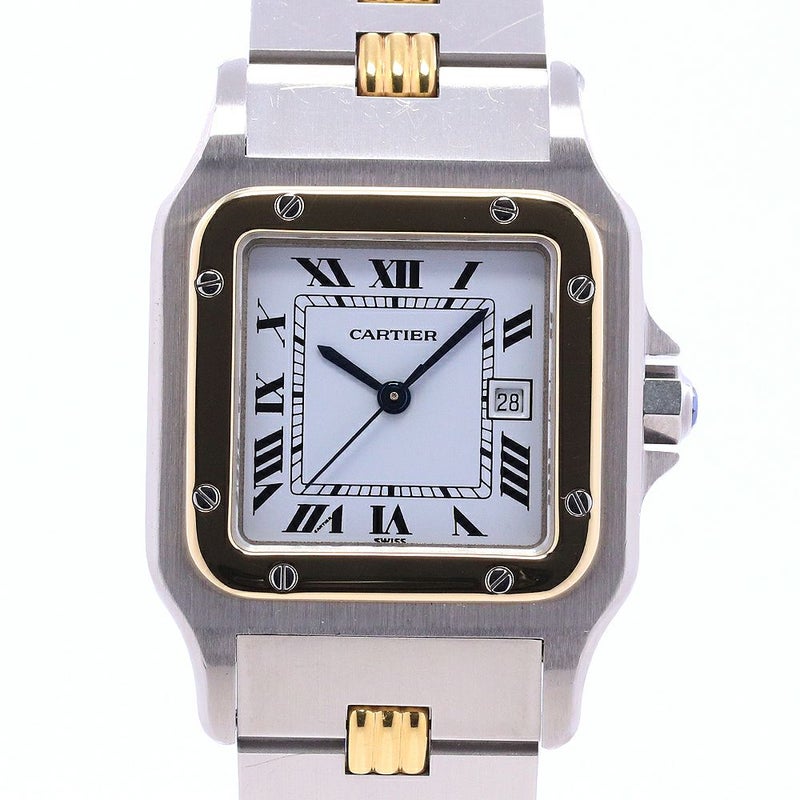 【中古】CARTIER SANTOS CARREE LARGE MODEL / SANTOS GALBEE LARGE MODEL カルティエ サントスカレLM / サントスガルベLM 81036232