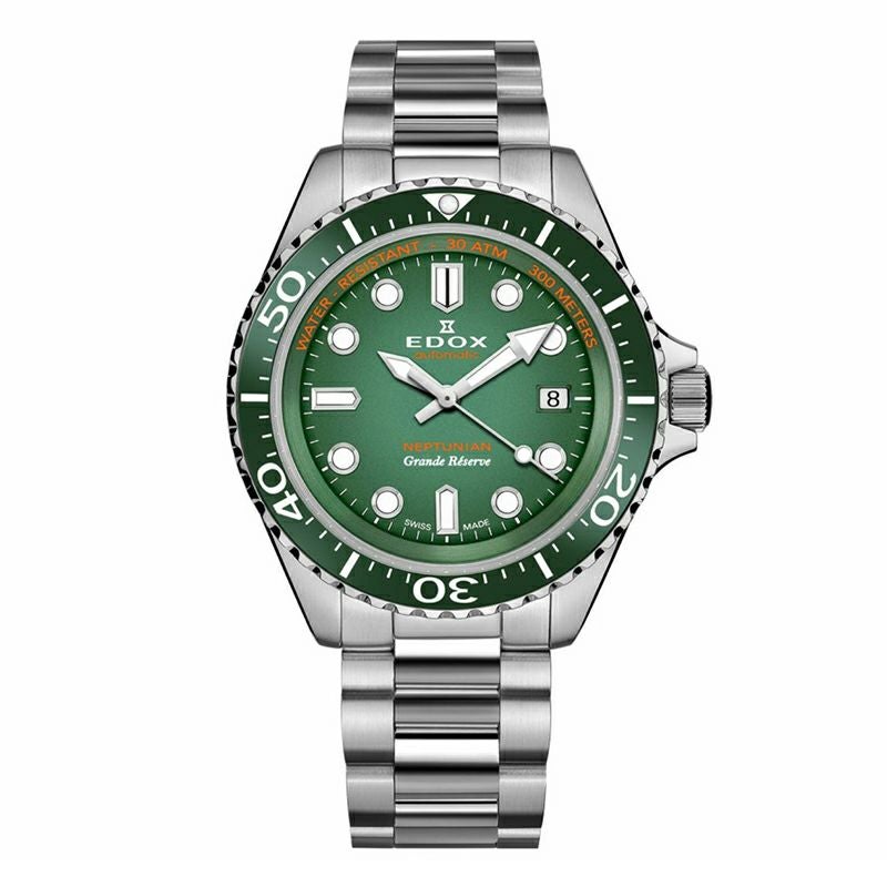 EDOX NEPTUNIAN GRANDE RESERVE DATE AUTOMATIC エドックス ネプチュニアン グランデ リザーブ デイト オートマティック 80801-3VM-VDN