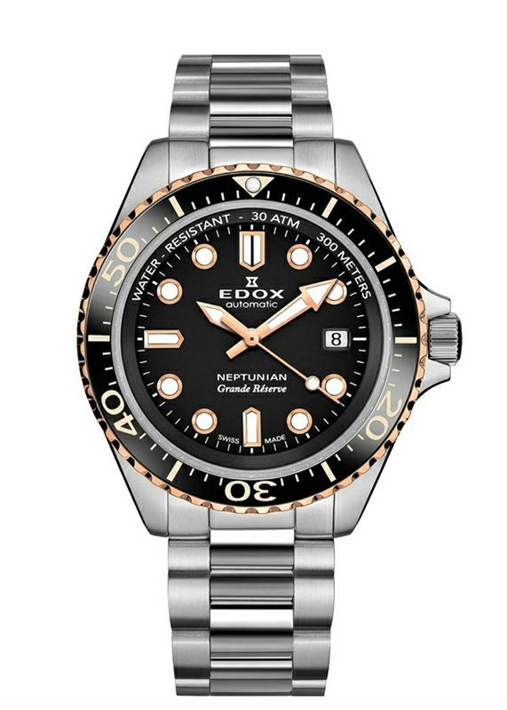 EDOX NEPTUNIAN GRANDE RESERVE DATE AUTOMATIC エドックス ネプチュニアン グランデ リザーブ デイト オートマティック 80801-3NRM-NIR