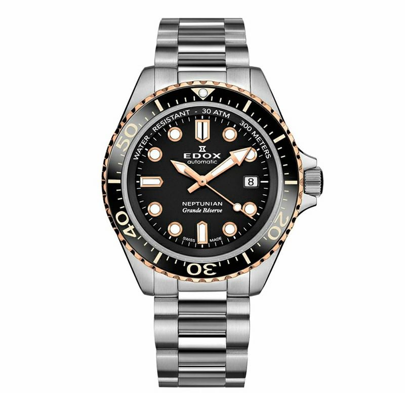 EDOX NEPTUNIAN GRANDE RESERVE DATE AUTOMATIC エドックス ネプチュニアン グランデ リザーブ デイト オートマティック 80801-3NRM-NIR