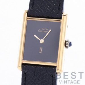 【中古】CARTIER MUST TANK LARGE MODEL VERMEIL カルティエ マストタンク LM ヴェルメイユ -