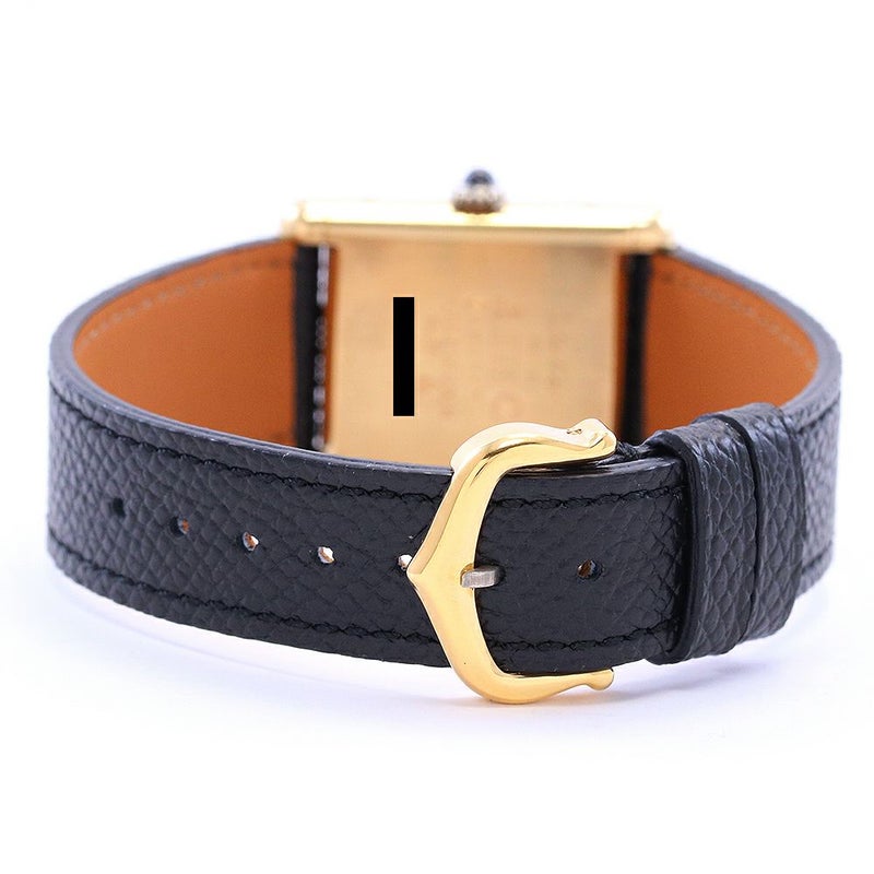 【中古】CARTIER MUST TANK LARGE MODEL VERMEIL カルティエ マストタンク LM ヴェルメイユ -