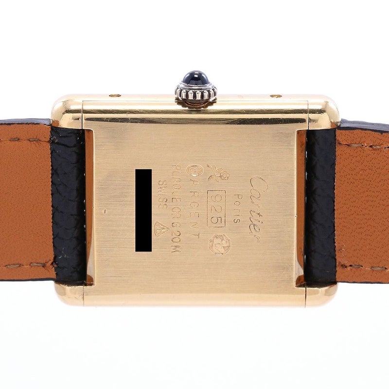 【中古】CARTIER MUST TANK LARGE MODEL VERMEIL カルティエ マストタンク LM ヴェルメイユ -