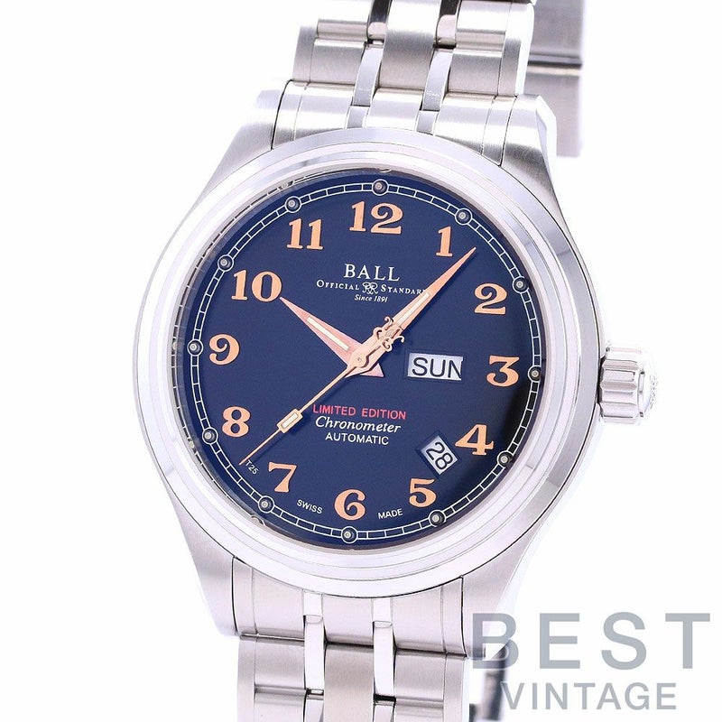 【中古】BALL WATCH TRAINMASTER CLEVELAND JAPAN LIMITED TO 200 ボールウォッチ トレインマスター クリーブランド 日本限定200本 NM1058D-L1FCJ-BKGO