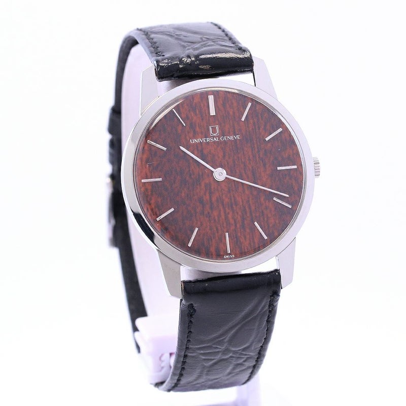 【中古】UNIVERSAL GENEVE WOOD DIAL ユニバーサルジュネーブ ウッドダイヤル 842121/02