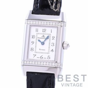 【中古】JAEGER-LECOULTRE REVERSO FLORAL DIAMOND BEZEL ジャガー・ルクルト レベルソ フローラル ベゼルダイヤ 265.8.08(Q2658420)
