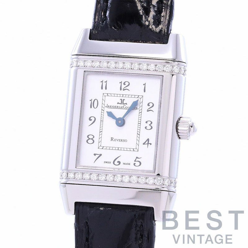 【中古】JAEGER-LECOULTRE REVERSO FLORAL DIAMOND BEZEL ジャガー・ルクルト レベルソ フローラル ベゼルダイヤ 265.8.08(Q2658420)