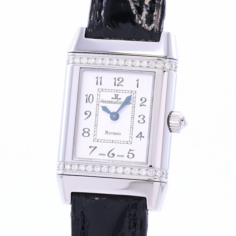 【中古】JAEGER-LECOULTRE REVERSO FLORAL DIAMOND BEZEL ジャガー・ルクルト レベルソ フローラル ベゼルダイヤ 265.8.08(Q2658420)