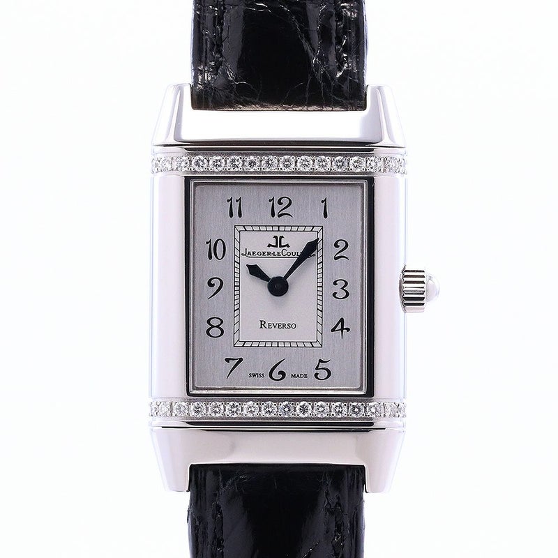 【中古】JAEGER-LECOULTRE REVERSO FLORAL DIAMOND BEZEL ジャガー・ルクルト レベルソ フローラル ベゼルダイヤ 265.8.08(Q2658420)