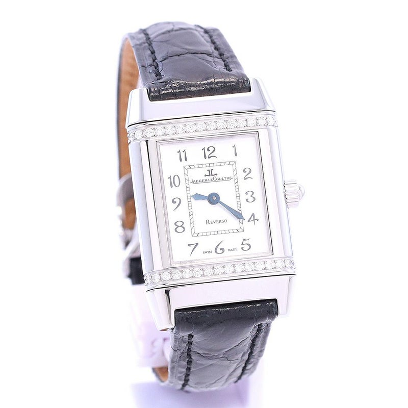 【中古】JAEGER-LECOULTRE REVERSO FLORAL DIAMOND BEZEL ジャガー・ルクルト レベルソ フローラル ベゼルダイヤ 265.8.08(Q2658420)