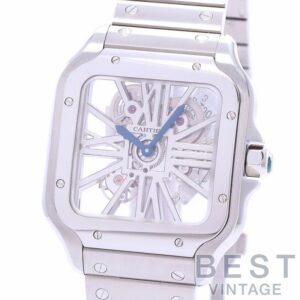 【中古】CARTIER SANTOS DE CARTIER WATCH LARGE MODEL SKELETON カルティエ サントス ドゥ カルティエ ウォッチ LM スケルトン WHSA0015