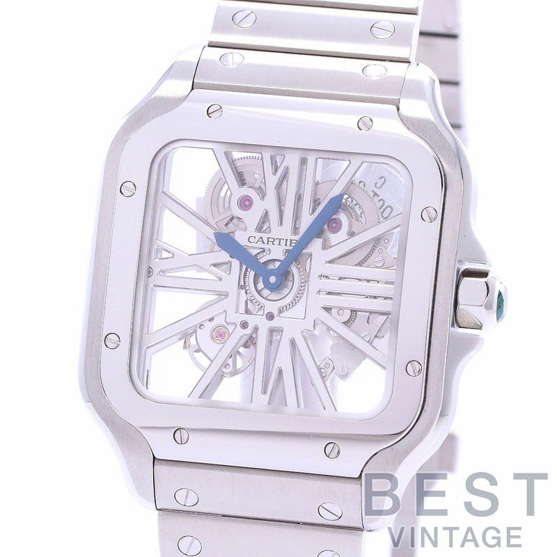 【中古】CARTIER SANTOS DE CARTIER WATCH LARGE MODEL SKELETON カルティエ サントス ドゥ カルティエ ウォッチ LM スケルトン WHSA0015