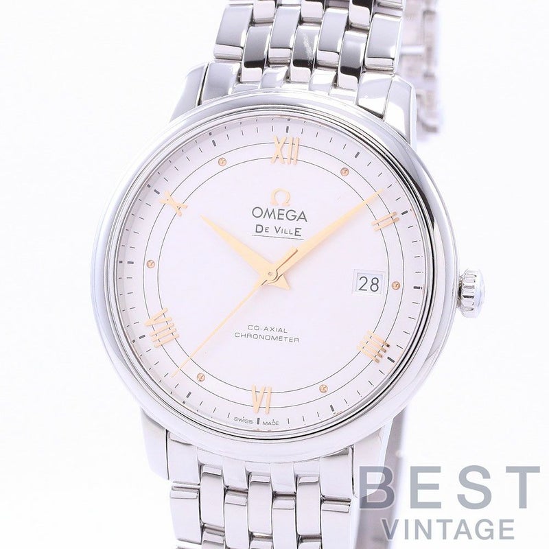 【中古】OMEGA DE VILLE PRESTIGE 39.5MM CO-AXIAL オメガ デ・ヴィル プレステージ コーアクシャル 424.10.40.20.02.002