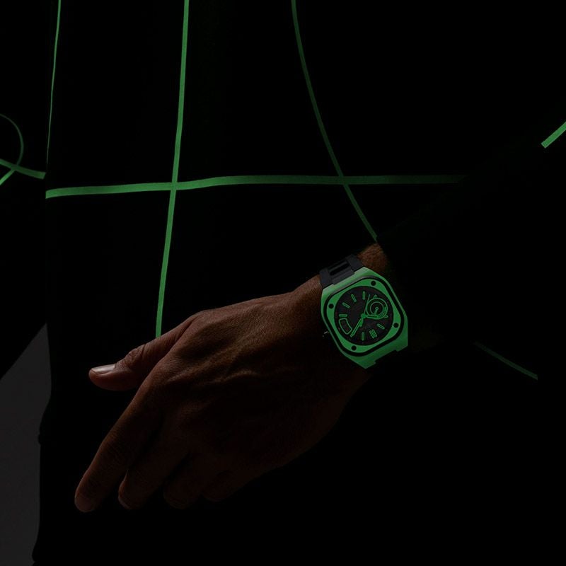 Bell & Ross BR-X5 GREEN LUM ベル&ロス BR-X5 グリーン ラム BRX5R-LUM-TC/SRB
