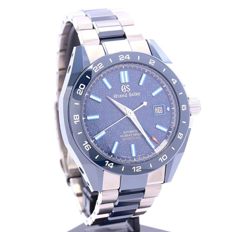 【中古】GRAND SEIKO MECHANICAL HIGH-BEAT GMT CALIBER 9S 20TH ANNIVERSARY LIMITED グランドセイコー メカニカルハイビート36000 GMT キャリバー9S 20周年記念350本限定 SBGJ229 (9S86-00H0)