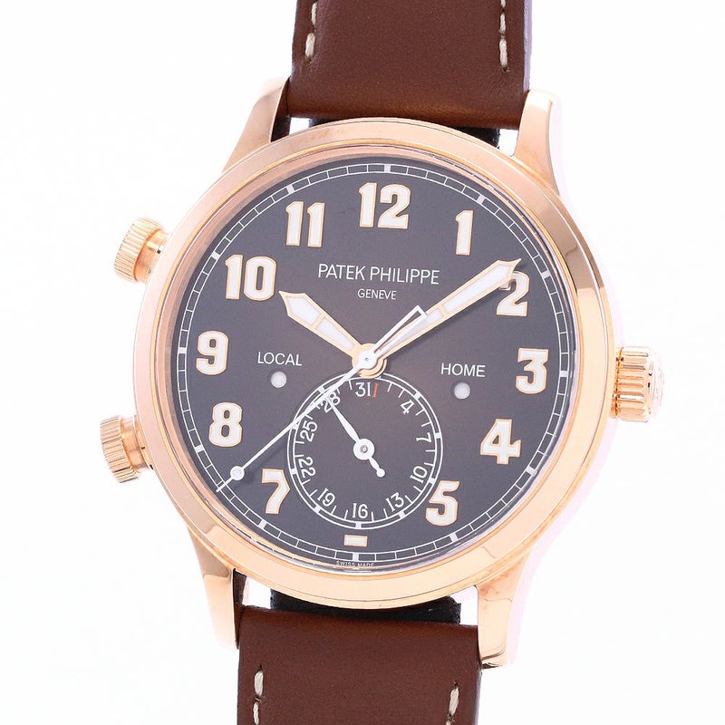 【中古】PATEK PHILIPPE COMPLICATION CALATRAVA PILOT TRAVEL TIME パテック・フィリップ コンプリケーション カラトラバ・パイロット・トラベルタイム 5524R-001