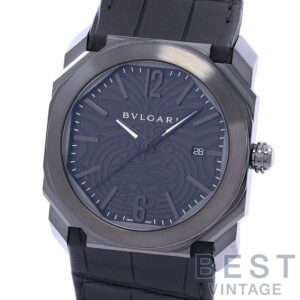 【中古】BVLGARI OCTO ALL BLACKS ブルガリ オクト オールブラックス BG041BSBLD/AB