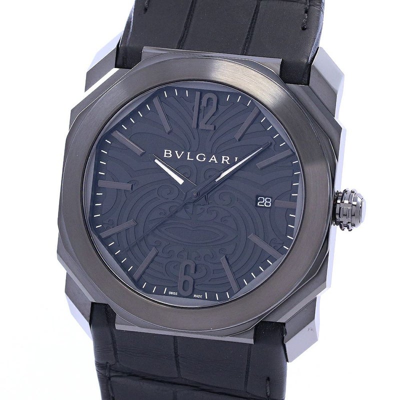 【中古】BVLGARI OCTO ALL BLACKS ブルガリ オクト オールブラックス BG041BSBLD/AB