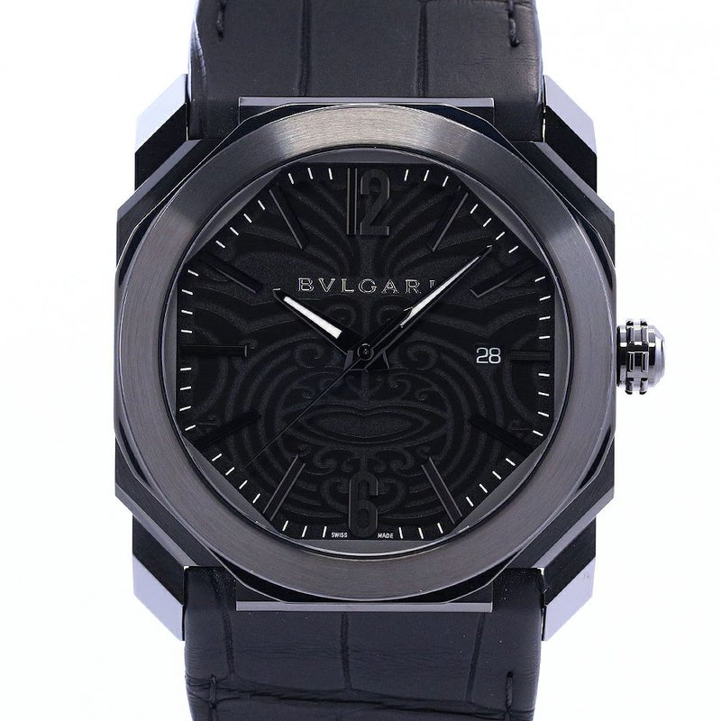 【中古】BVLGARI OCTO ALL BLACKS ブルガリ オクト オールブラックス BG041BSBLD/AB