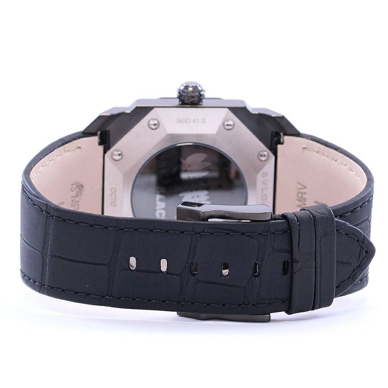 【中古】BVLGARI OCTO ALL BLACKS ブルガリ オクト オールブラックス BG041BSBLD/AB