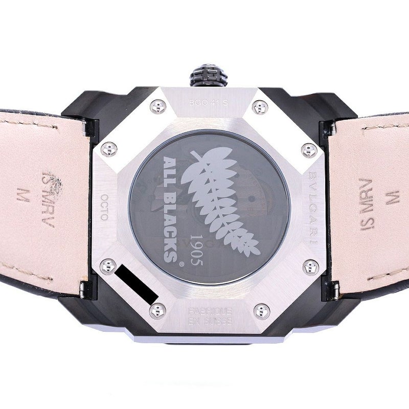 【中古】BVLGARI OCTO ALL BLACKS ブルガリ オクト オールブラックス BG041BSBLD/AB