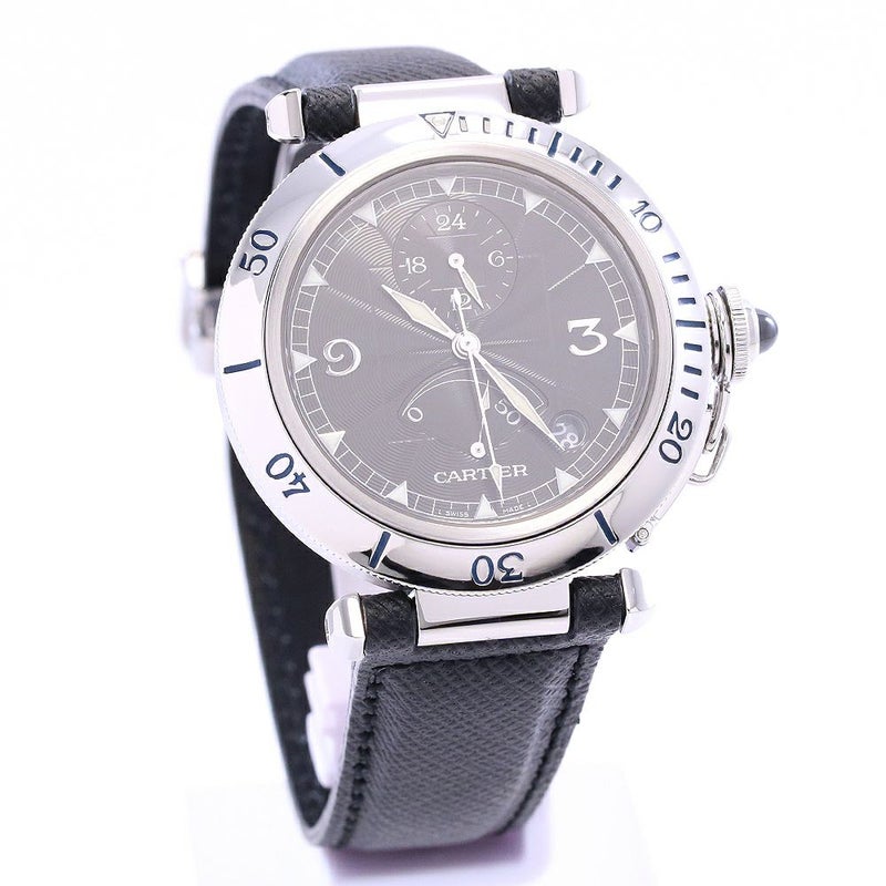 【中古】CARTIER PASHA N950 GMT POWER RESERVE / PASHA DE CARTIER TIMEZONE WATCH カルティエ パシャN950 GMTパワーリザーブ/パシャ ドゥ カルティエ タイムゾーン ウォッチ 38MM W3105055