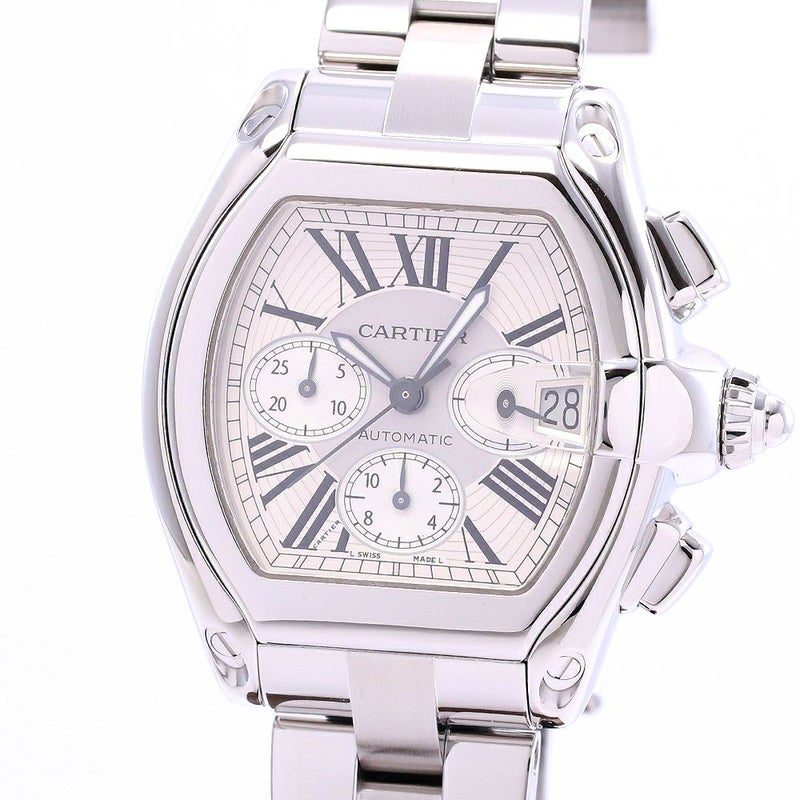 【中古】CARTIER ROADSTER DE CARTIER EXTRA-LARGE MODEL カルティエ ロードスター ドゥ カルティエ XL クロノグラフ W62019X6