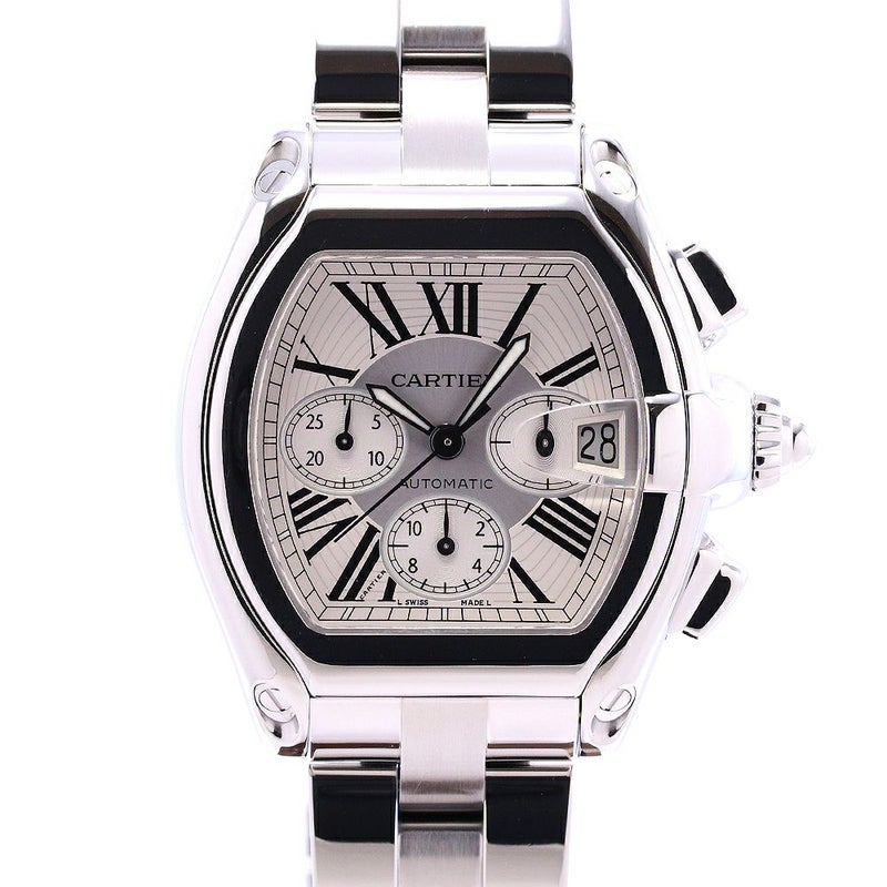【中古】CARTIER ROADSTER DE CARTIER EXTRA-LARGE MODEL カルティエ ロードスター ドゥ カルティエ XL クロノグラフ W62019X6