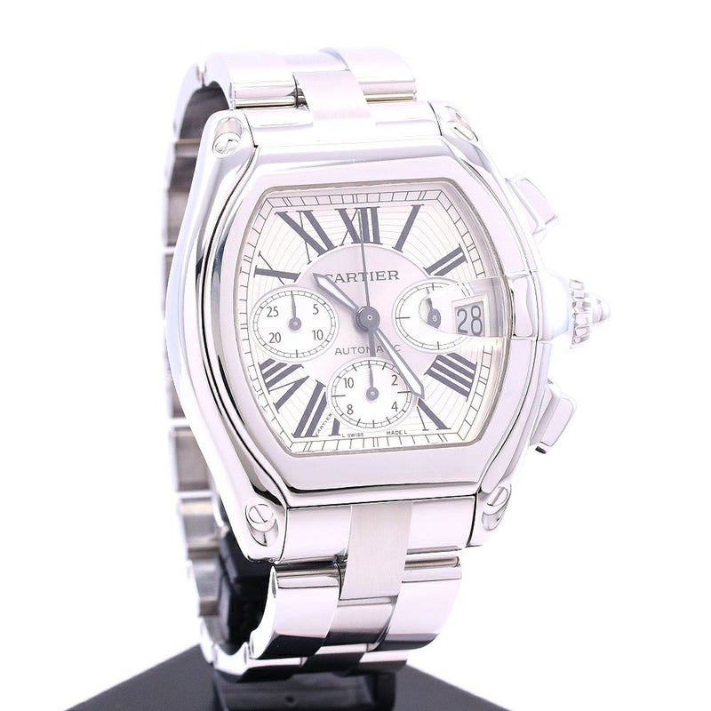 【中古】CARTIER ROADSTER DE CARTIER EXTRA-LARGE MODEL カルティエ ロードスター ドゥ カルティエ XL クロノグラフ W62019X6