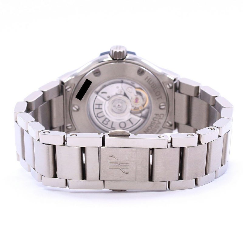 【中古】HUBLOT CLASSIC FUSION TITANIUM BLUE BRACELET ウブロ クラシック・フュージョン チタニウム ブルー ブレスレット 33MM 585.NX.7170.NX