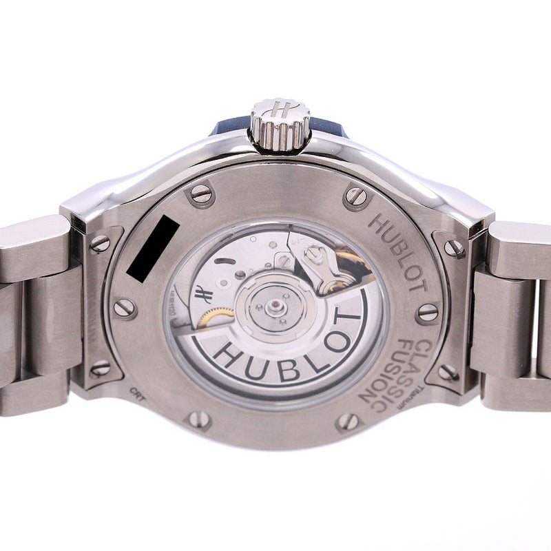 【中古】HUBLOT CLASSIC FUSION TITANIUM BLUE BRACELET ウブロ クラシック・フュージョン チタニウム ブルー ブレスレット 33MM 585.NX.7170.NX