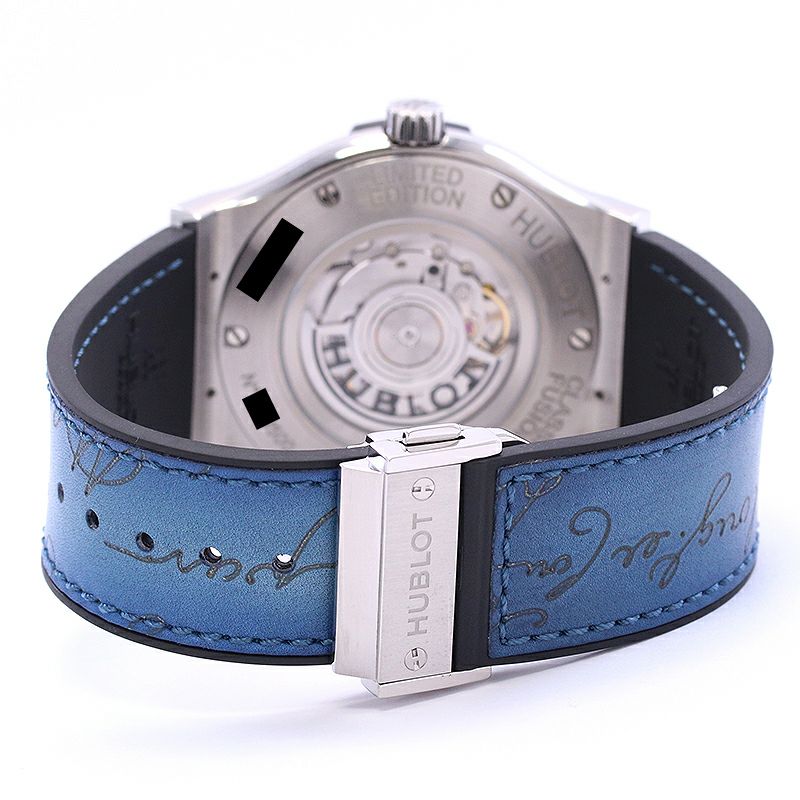 【中古】HUBLOT CLASSIC FUSION BERLUTI SCRITTO OCEAN BLUE LIMITED ウブロ クラシックフュージョン ベルルッティ スクリットオーシャンブルー 500本限定 511.NX.050B.VR.BER16