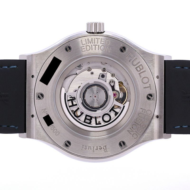 【中古】HUBLOT CLASSIC FUSION BERLUTI SCRITTO OCEAN BLUE LIMITED ウブロ クラシックフュージョン ベルルッティ スクリットオーシャンブルー 500本限定 511.NX.050B.VR.BER16
