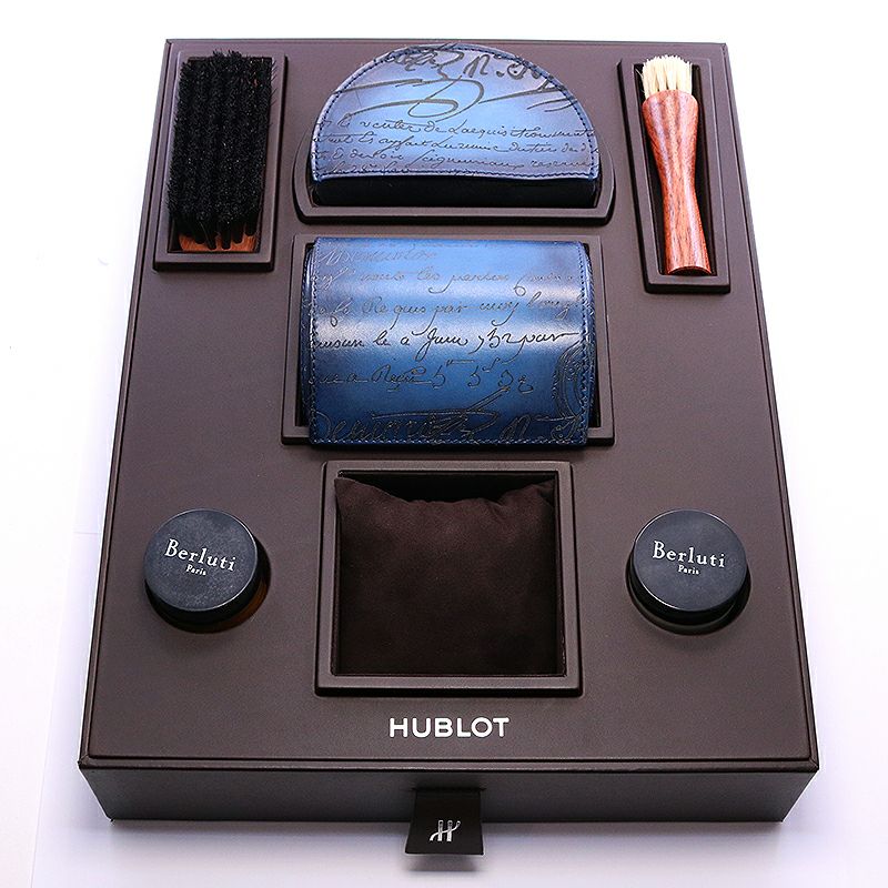 【中古】HUBLOT CLASSIC FUSION BERLUTI SCRITTO OCEAN BLUE LIMITED ウブロ クラシックフュージョン ベルルッティ スクリットオーシャンブルー 500本限定 511.NX.050B.VR.BER16