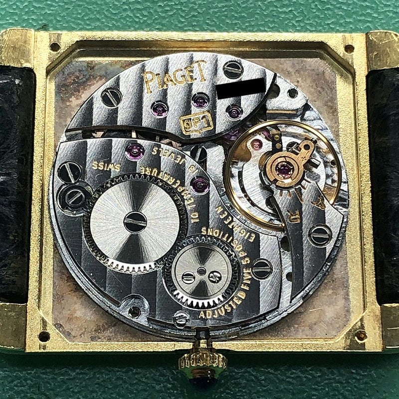 【中古】PIAGET VINTAGE RECTANGULAR WATCH TANK TYPE ピアジェ ヴィンテージ レクタンギュラー ウォッチ タンクタイプ 90802D CAL.9P1