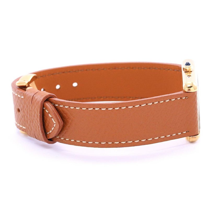 【中古】CARTIER MUST TANK SMALL MODEL VERMEIL TRINITY DIAL カルティエ マストタンクSM ヴェルメイユ トリニティダイヤル 366001