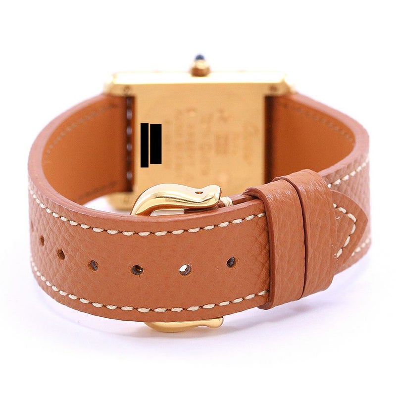 【中古】CARTIER MUST TANK SMALL MODEL VERMEIL TRINITY DIAL カルティエ マストタンクSM ヴェルメイユ トリニティダイヤル 366001