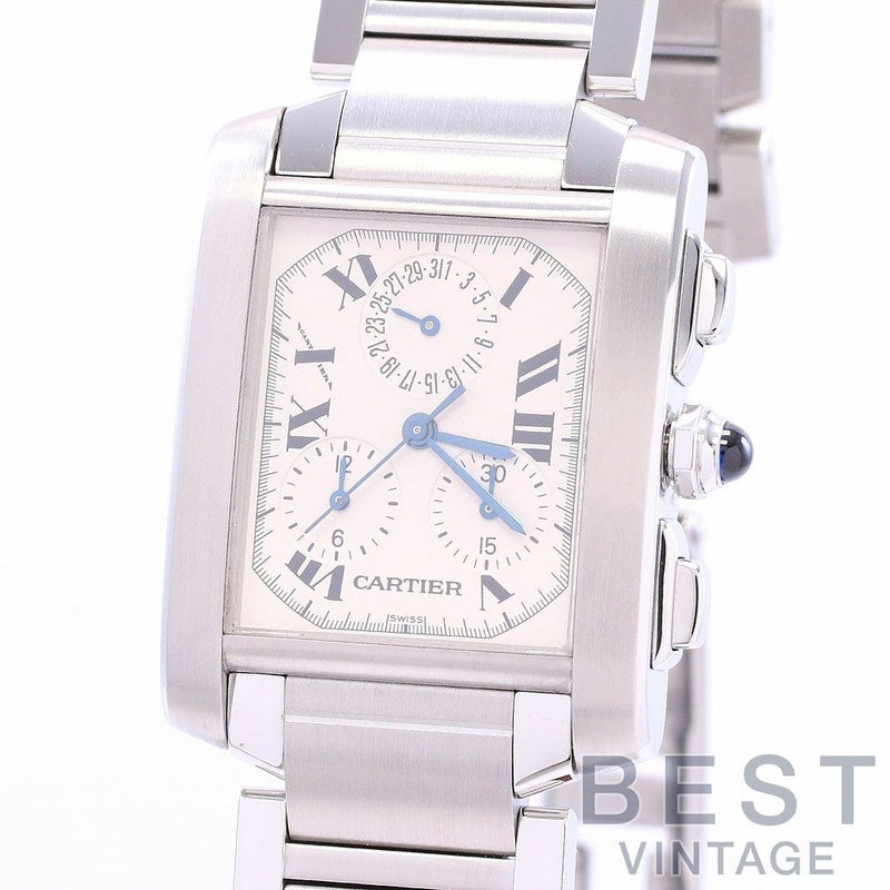 【中古】CARTIER TANK FRANCAISE EXTRA-LARGE MODEL CHRONO REFLEX カルティエ タンク フランセーズ ウォッチ XL クロノリフレックス / タンクフランセーズXL クロノリフレックス W51001Q3