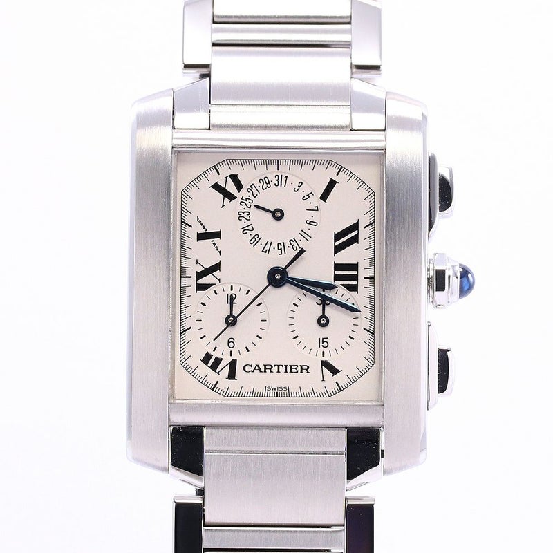 【中古】CARTIER TANK FRANCAISE EXTRA-LARGE MODEL CHRONO REFLEX カルティエ タンク フランセーズ ウォッチ XL クロノリフレックス / タンクフランセーズXL クロノリフレックス W51001Q3