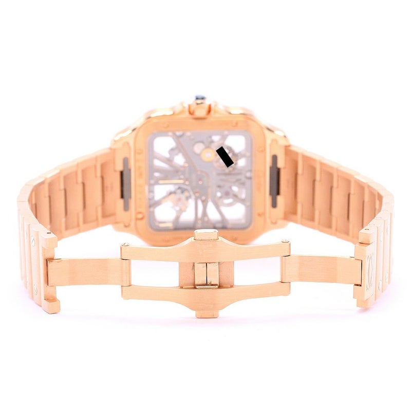 【中古】CARTIER SANTOS DE CARTIER WATCH LARGE MODEL カルティエ サントス ドゥ カルティエ ウォッチ LM スケルトン WHSA0016